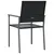 Produktbild 6 för Trädgårdsstolar 2 st svart 54x62,5x89 cm konstrotting