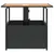 Produktbild 5 för Trädgårdsbord med parasollhål svart 55x55x46,5 cm konstrotting