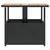 Produktbild 6 för Trädgårdsbord med parasollhål svart 55x55x46,5 cm konstrotting