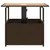 Produktbild 5 för Trädgårdsbord med parasollhål brun 55x55x46,5 cm konstrotting