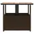 Produktbild 6 för Trädgårdsbord med parasollhål brun 55x55x46,5 cm konstrotting