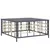 Produktbild 2 för Trädgårdsbord antracit 70x70x34 cm konstrotting