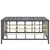 Produktbild 3 för Trädgårdsbord antracit 70x70x34 cm konstrotting