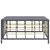 Produktbild 4 för Trädgårdsbord antracit 70x70x34 cm konstrotting