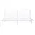 Produktbild 6 för Sängram med huvudgavel metall vit 183x213 cm