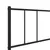 Produktbild 9 för Sängram med huvudgavel metall svart 75x190 cm