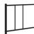 Produktbild 9 för Sängram med huvudgavel metall svart 200x200 cm