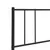 Produktbild 7 för Huvudgavel metall svart 150 cm
