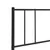 Produktbild 7 för Huvudgavel metall svart 160 cm