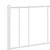 Produktbild 9 för Sängram med huvudgavel metall vit 120x200 cm