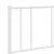 Produktbild 9 för Sängram med huvudgavel metall vit 135x190 cm