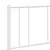 Produktbild 9 för Sängram med huvudgavel metall vit 140x190 cm