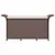 Produktbild 4 för Trädgårdsbänk med dyna brun 116x46x57 cm konstrotting