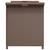 Produktbild 5 för Trädgårdsbänk med dyna brun 116x46x57 cm konstrotting