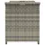 Produktbild 5 för Trädgårdsbänk med dyna grå 116x46x57 cm konstrotting