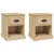 Produktbild 2 för Sängbord 2 st sonoma-ek 39x39x47,5 cm konstruerat trä