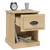 Produktbild 6 för Sängbord 2 st sonoma-ek 39x39x47,5 cm konstruerat trä