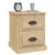 Produktbild 5 för Sängbord 2 st sonoma-ek 39x39x47,5 cm konstruerat trä