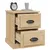Produktbild 6 för Sängbord 2 st sonoma-ek 39x39x47,5 cm konstruerat trä