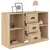 Produktbild 7 för Skänk sonoma-ek 104,5x35,5x67,5 cm konstruerat trä