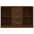 Produktbild 4 för Skänk brun ek 104,5x35,5x67,5 cm konstruerat trä