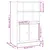 Produktbild 10 för Skåp svart 60x35,5x103,5 cm konstruerat trä