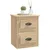 Produktbild 5 för Väggmonterade sängbord 2 st sonoma-ek 41,5x36x53cm