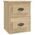 Produktbild 7 för Väggmonterade sängbord 2 st sonoma-ek 41,5x36x53cm