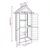 Produktbild 8 för Trädgårdsbod mocka-brun 89x52,5x175 cm massiv furu