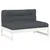 Produktbild 2 för Mittensoffa vit 120x80 cm massiv furu