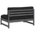 Produktbild 6 för Mittensoffa grå 120x80 cm massiv furu