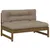 Produktbild 2 för Mittensoffa honungsbrun 120x80 cm massiv furu