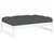 Produktbild 2 för Fotpall för trädgården vit 120x80 cm massiv furu