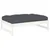 Produktbild 6 för Fotpall för trädgården vit 120x80 cm massiv furu