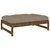 Produktbild 2 för Fotpall för trädgården honungsbrun 120x80 cm massiv furu
