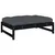 Produktbild 6 för Fotpall för trädgården svart 120x80 cm massiv furu