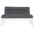 Produktbild 3 för Mittensoffa vit 120x80 cm massiv furu