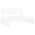 Produktbild 4 för Mittensoffa vit 120x80 cm massiv furu