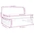 Produktbild 9 för Mittensoffa vit 120x80 cm massiv furu