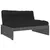 Produktbild 2 för Mittensoffa grå 120x80 cm massiv furu