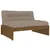 Produktbild 2 för Mittensoffa honungsbrun 120x80 cm massiv furu