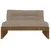 Produktbild 3 för Mittensoffa honungsbrun 120x80 cm massiv furu