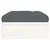 Produktbild 5 för Fotpall för trädgården vit 120x80 cm massiv furu