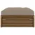 Produktbild 5 för Fotpall för trädgården honungsbrun 120x80 cm massiv furu