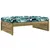 Produktbild 2 för Fotpall för trädgården 120x80 cm massiv furu