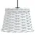 Produktbild 4 för Taklampskärm vit Ø20x15 cm korgmaterial