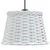 Produktbild 4 för Taklampskärm vit Ø25x17 cm korgmaterial