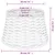 Produktbild 6 för Taklampskärm vit Ø38x23 cm korgmaterial