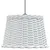 Produktbild 4 för Taklampskärm vit Ø40x26 cm korgmaterial