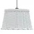 Produktbild 4 för Taklampskärm vit Ø45x28 cm korgmaterial